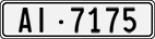 License plate of Switzerland, Cars
