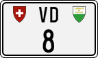 License plate of Switzerland, Cars