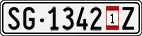 License plate of Switzerland, Vehicles w/o paid duty (with 