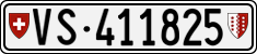 License plate of Switzerland, Cars