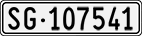 License plate of Switzerland, Cars