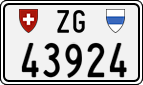 License plate of Switzerland, Cars
