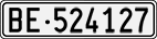 License plate of Switzerland, Cars