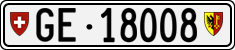 License plate of Switzerland, Cars