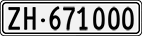 License plate of Switzerland, Cars