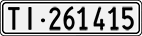 License plate of Switzerland, Cars