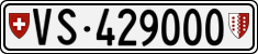 License plate of Switzerland, Cars