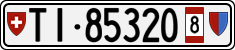 License plate of Switzerland, Provisional