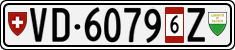 License plate of Switzerland, Vehicles w/o paid duty (with 