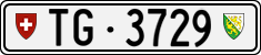 License plate of Switzerland, Cars