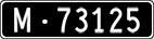 License plate of Switzerland, Military (black)