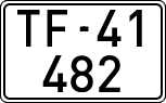 License plates of Spain, 1900 year series
