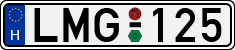 license plates of Hungary, Cars (1990)