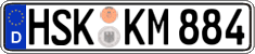 German license plate, Regular plates