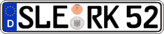 German license plate, Regular plates