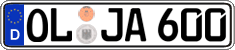 German license plate, Regular plates