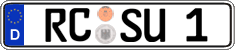 German license plate, Regular plates