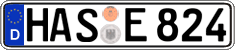 German license plate, Regular plates