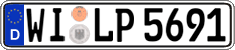 German license plate, Regular plates