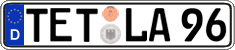 German license plate, Regular plates