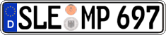 German license plate, Regular plates
