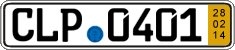 German license plate, Short-term transit plates