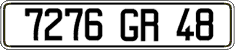 French license plate, FNI