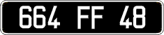French license plate, FNI