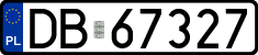 License plates of Poland, Regular car plates