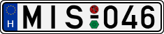 license plates of Hungary, Cars (1990)