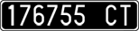 License plate of Italy, Cars (1927 year series)