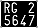 License plate of Italy, Cars (1927 year series)