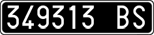 License plate of Italy, Cars (1927 year series)