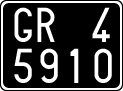 License plate of Italy, Cars (1927 year series)