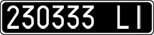 License plate of Italy, Cars (1927 year series)