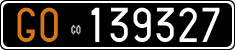 License plate of Italy, Cars (1927 year series)
