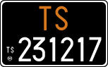 License plate of Italy, Cars (1927 year series)