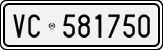 License plate of Italy, Cars (1927 year series)