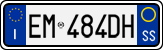 License plate of Italy, Cars (1994 year series)