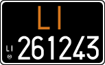 License plate of Italy, Cars (1927 year series)