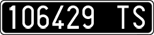License plate of Italy, Cars (1927 year series)