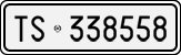 License plate of Italy, Cars (1927 year series)