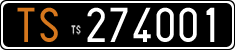 License plate of Italy, Cars (1927 year series)