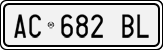 License plate of Italy, Cars (1994 year series)