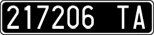 License plate of Italy, Cars (1927 year series)