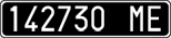 License plate of Italy, Cars (1927 year series)