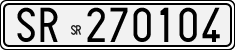 License plate of Italy, Cars (1927 year series)