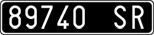 License plate of Italy, Cars (1927 year series)