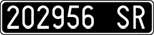 License plate of Italy, Cars (1927 year series)