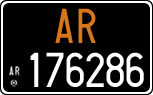License plate of Italy, Cars (1927 year series)